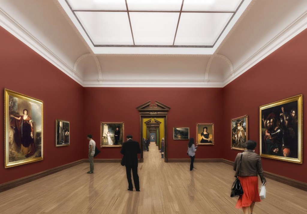 The interior of the National Gallery of Ireland