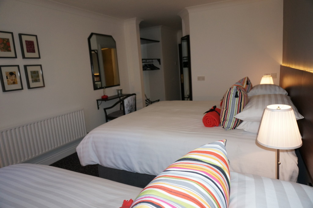 A comfy double single bedroom in the Abbey Hotel, Dublin