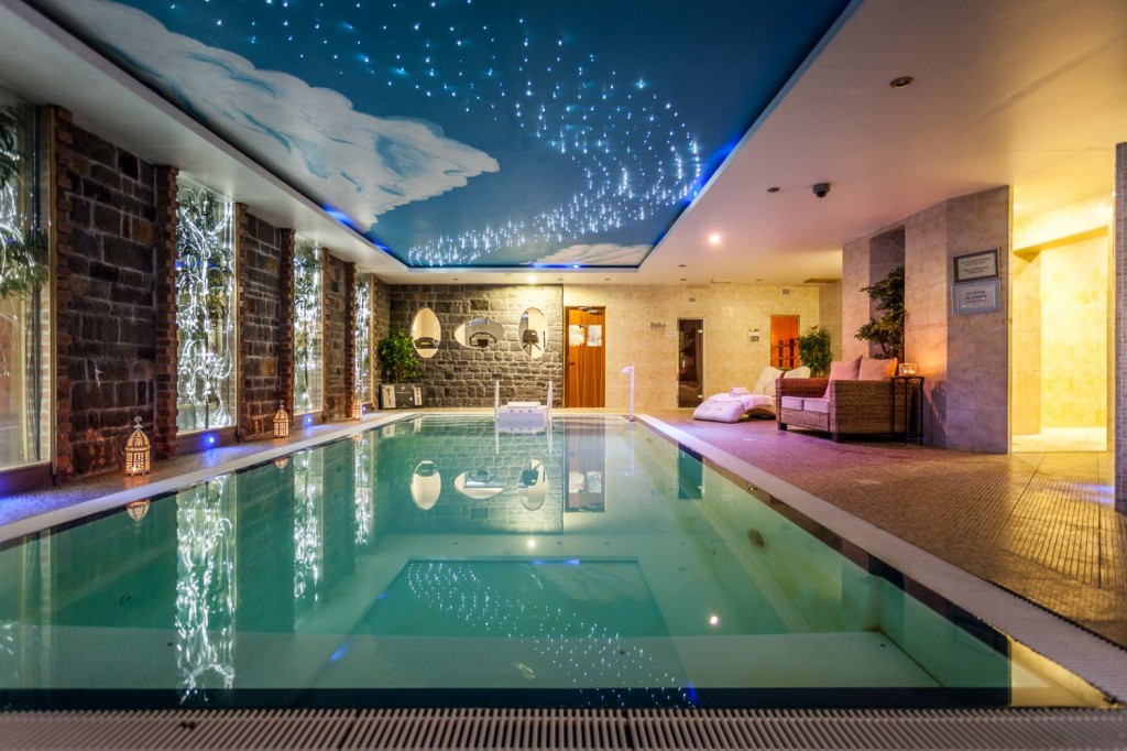 The Airport View Hotel's glittering swimming pool