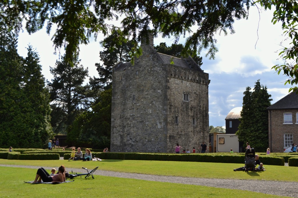 Ashdown Castle's exterior and lawns