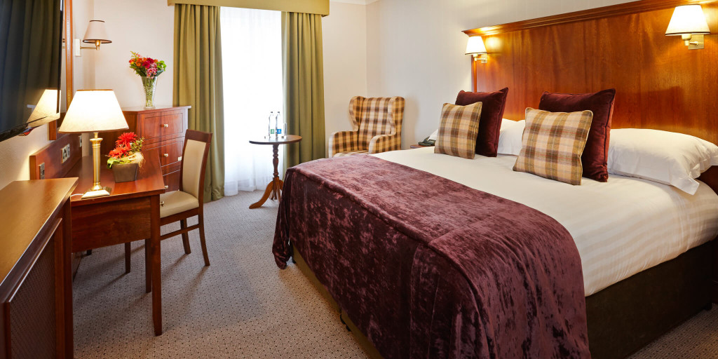 A luxuriously spacious deluxe suite in the Clayton Hotel, Ballsbridge