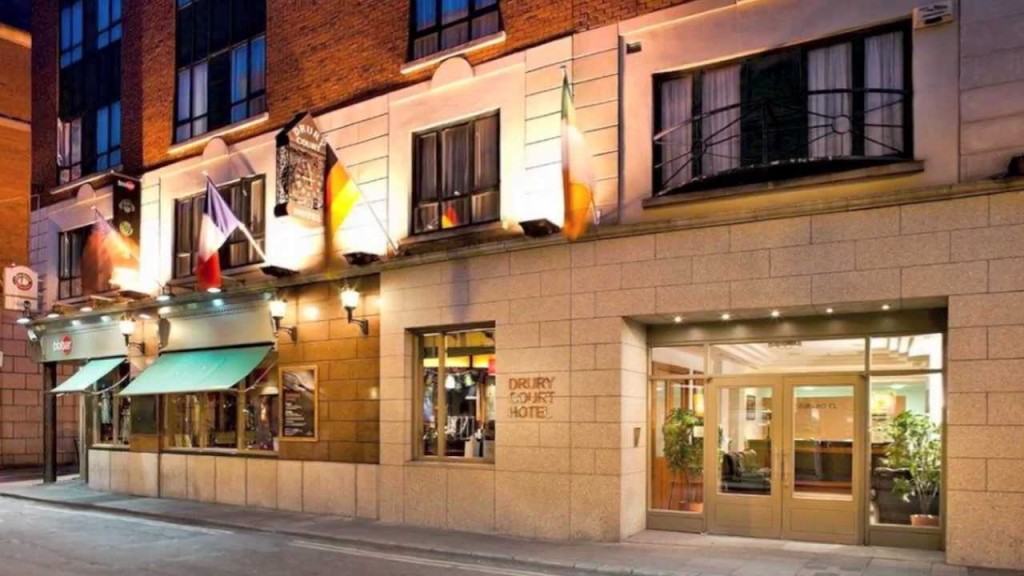 Drury Court Hotel's warm, city centre situated exterior