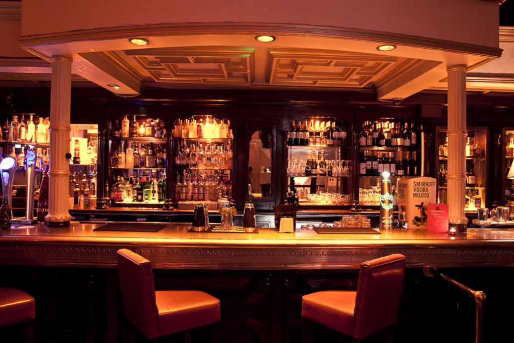 The relaxing, presentable bar of the Mercantile Hotel, Dublin