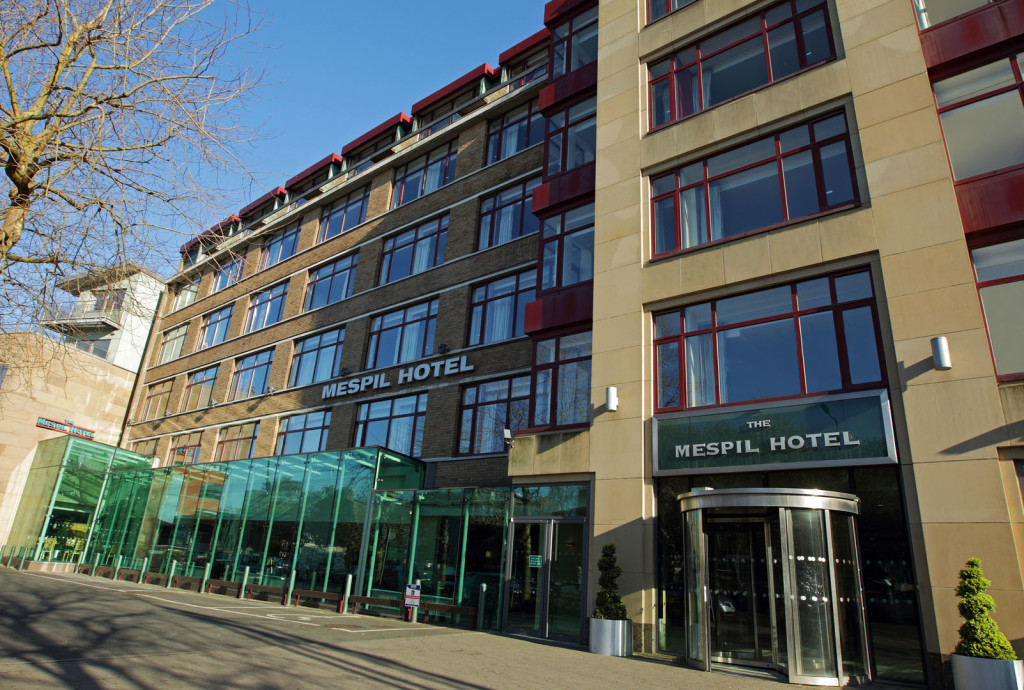 The expansive exterior of Mespil Hotel