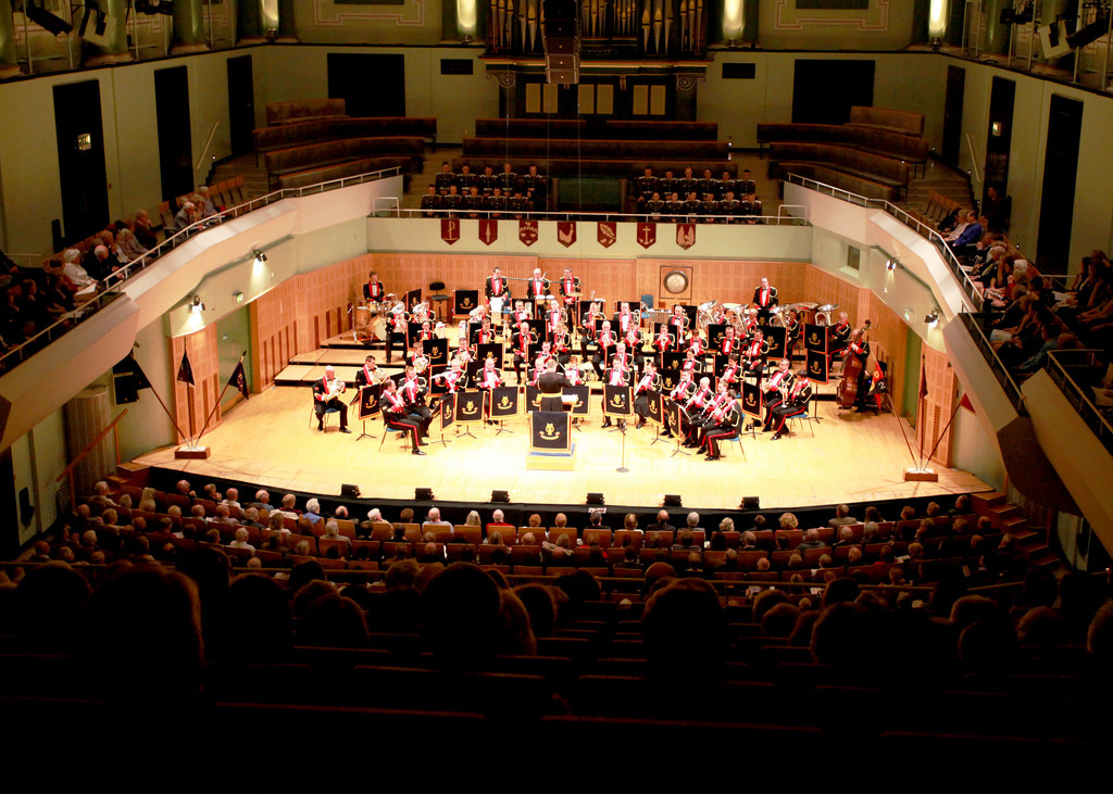 Musicians on stage at the National Concert Hall, Dublin