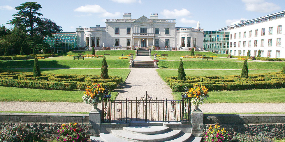 The Radisson Blu St Helens Hotel, Dublin's stately grounds and lawns.