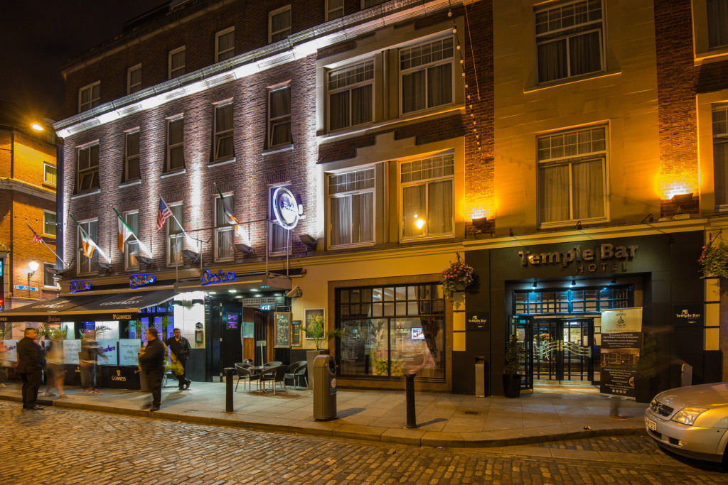The Temple Bar Hotel's exterior