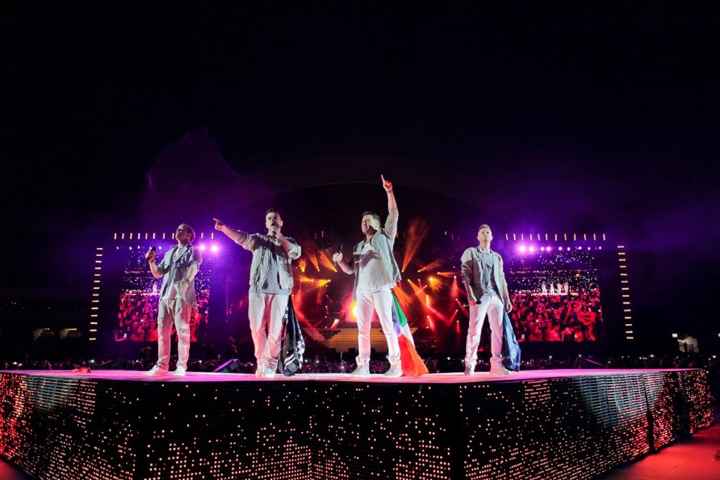 Westlife perform in concert at Croke Park
