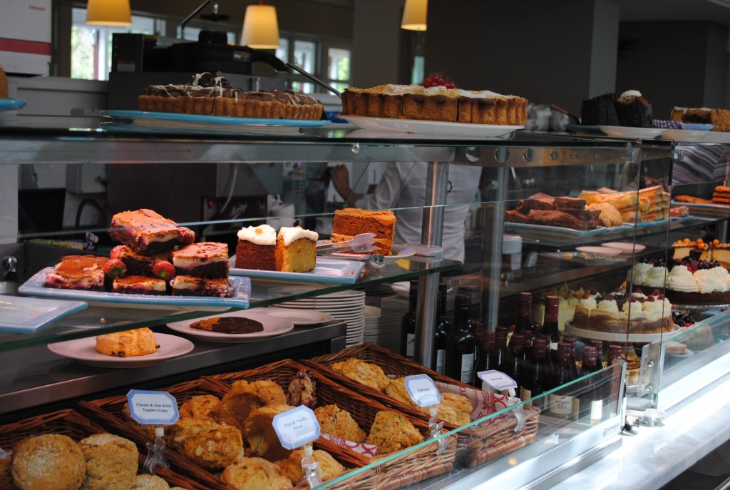 The mouth-watering selection of cakes and savoury pastries at Avoca Cafe