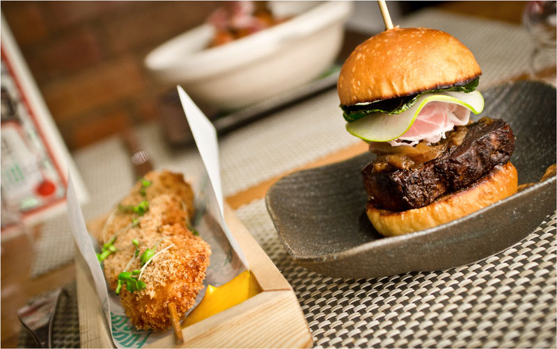 Fresh burgers and fish in Fade Street Social