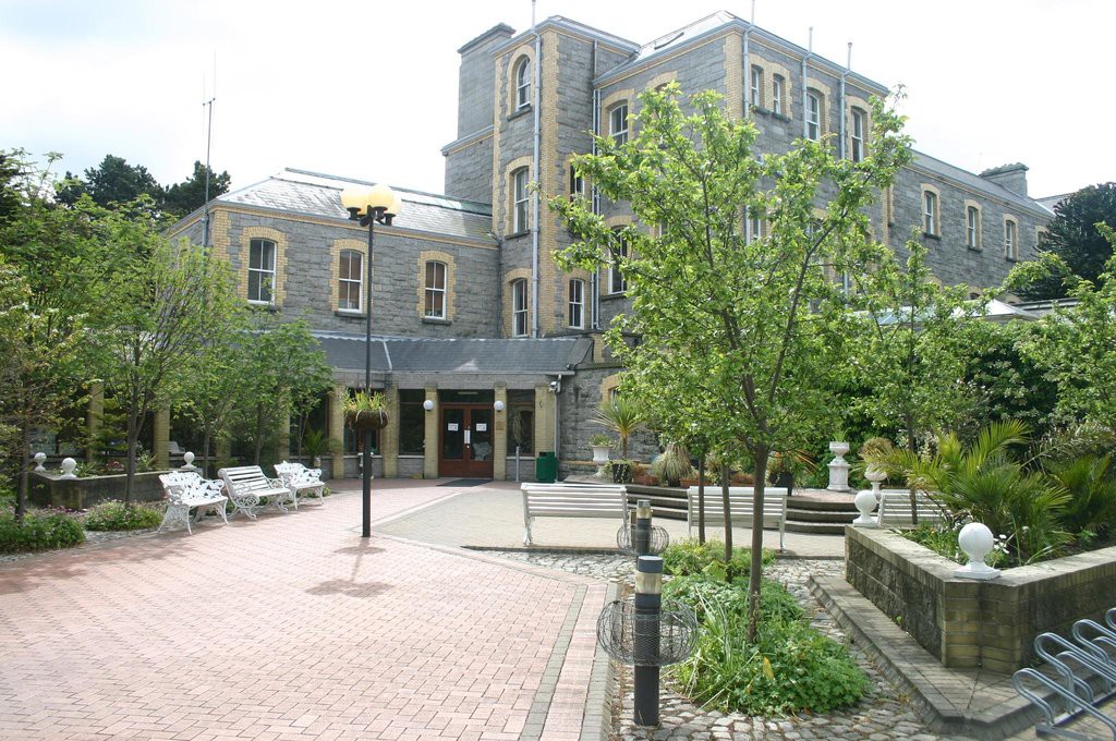 The exterior and well-tended grounds of Marino Conference Centre