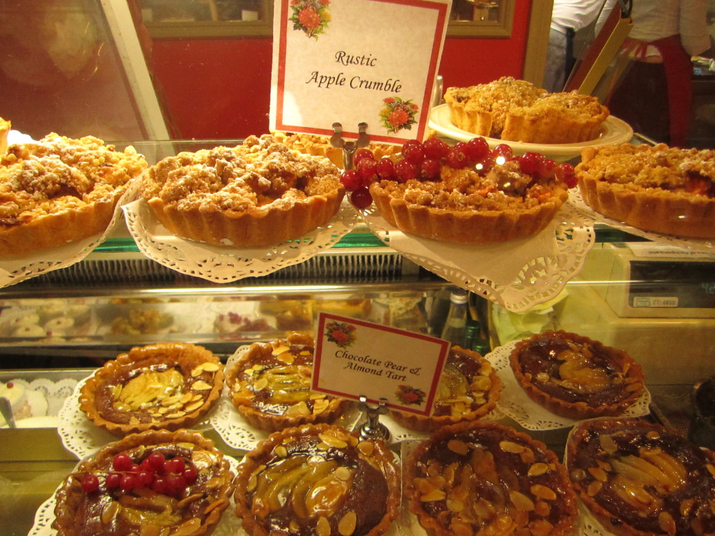 The stunning selection of pastries at Queen of Tarts