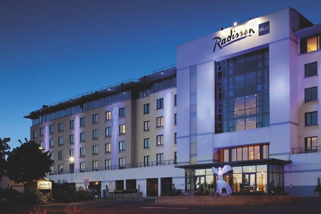 The sprawling exterior of the Radisson Blu Dublin Airport Hotel