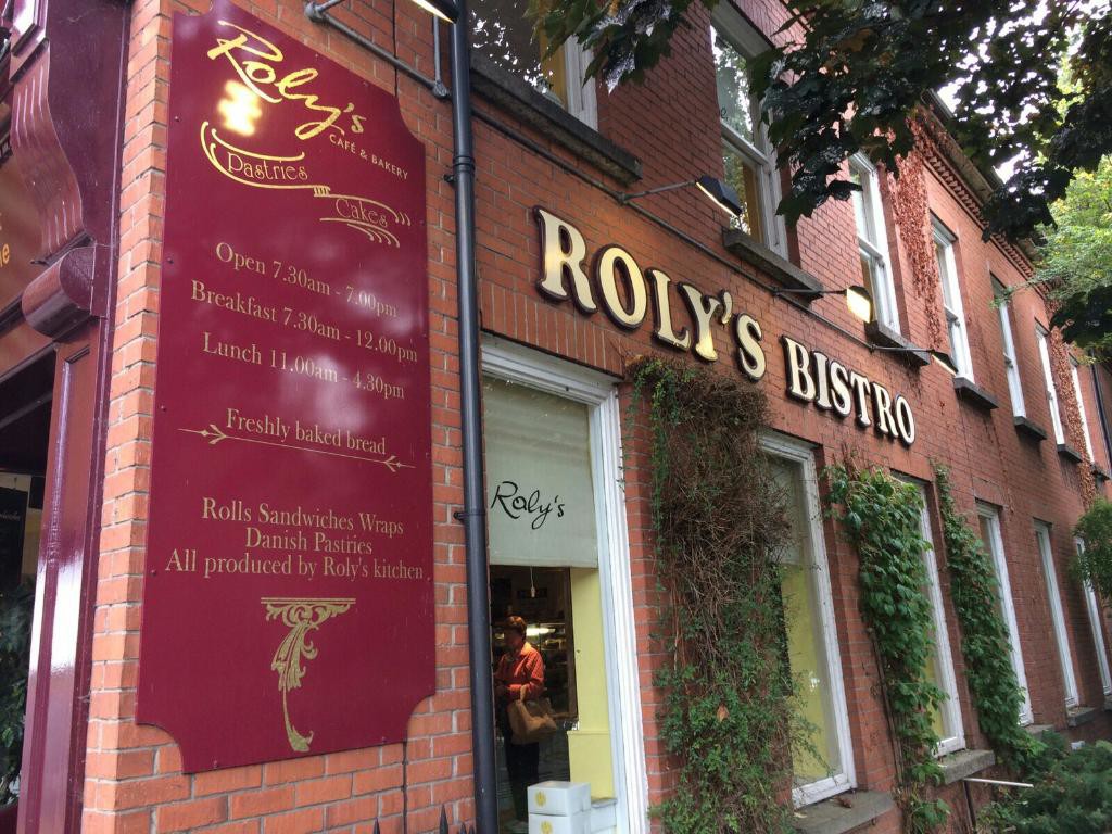The exterior of Roly's Bistro