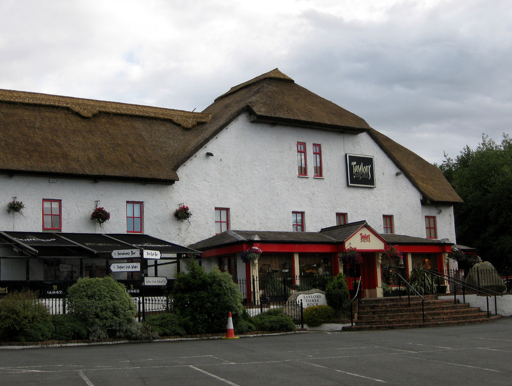 The expansive, thatched exterior of Taylors Three Rock