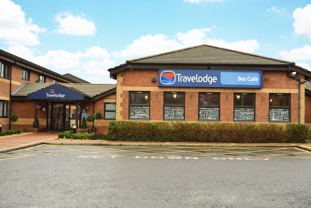 The distinctive exterior of Travelodge Dublin Airport North 'Swords' Hotel