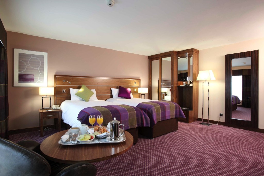 A gigantic twin bedroom in O'Callaghans Stephens Green Hotel