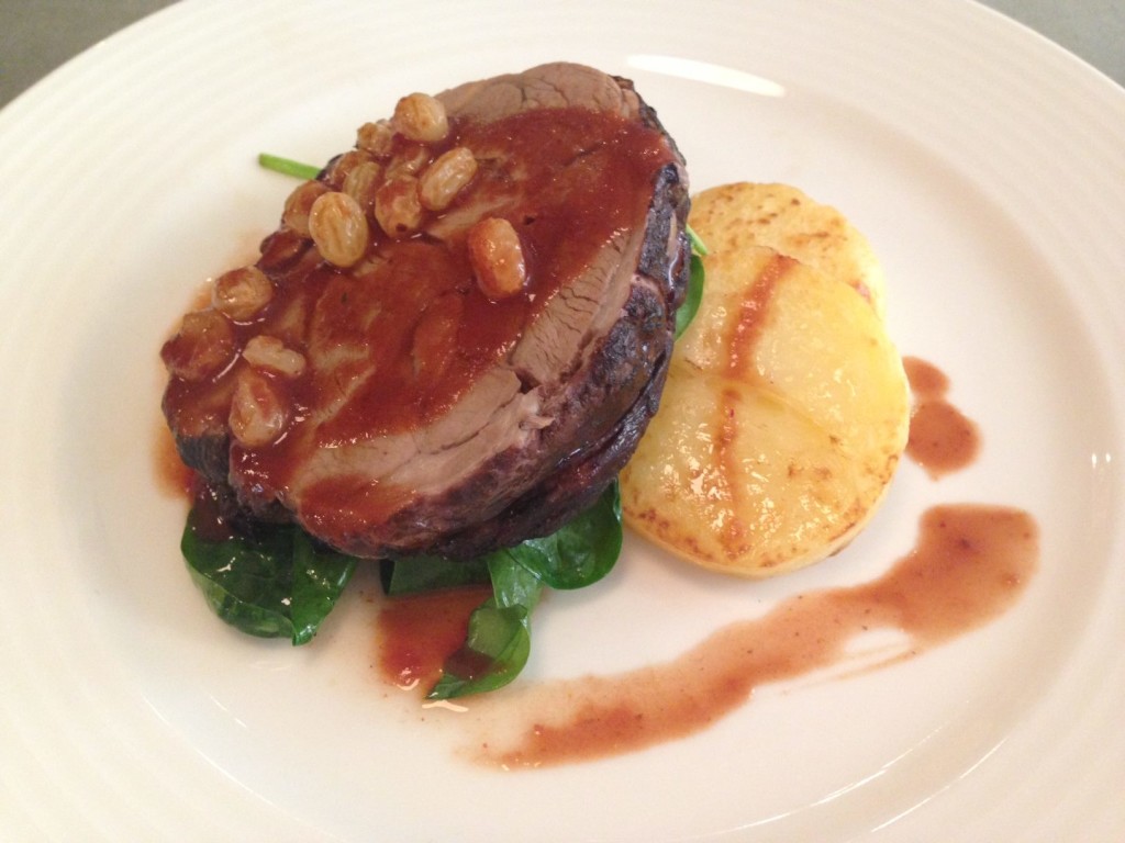 Succulent Wexford lamb and potato main course at Fallon and Byrne